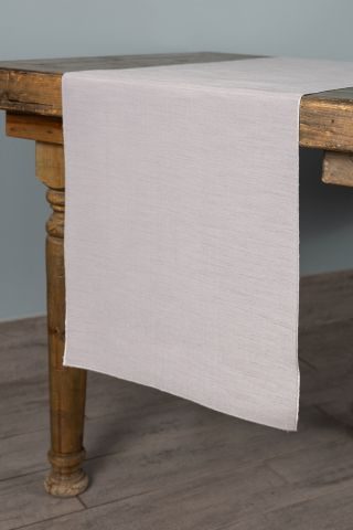 Shantung Silver Shantung table runner